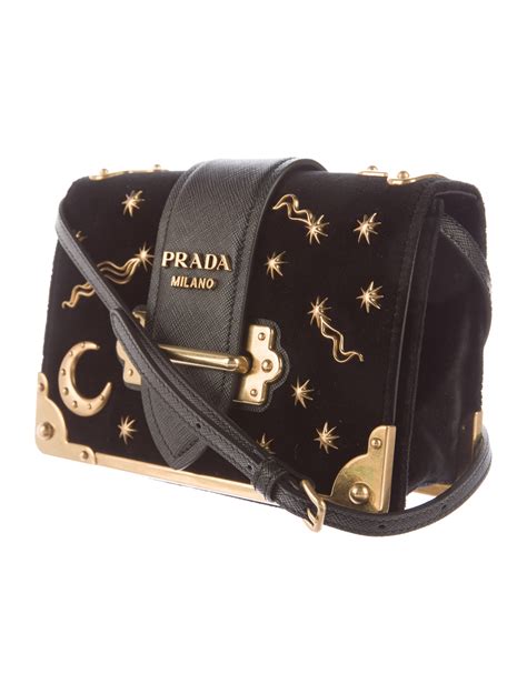 prada cahier astrology shoulder bag